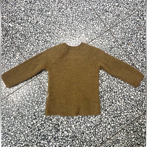Nui Organics Augustin Merino Wool Knit Sweater- Brass, 12-18m - Picture 5 of 8